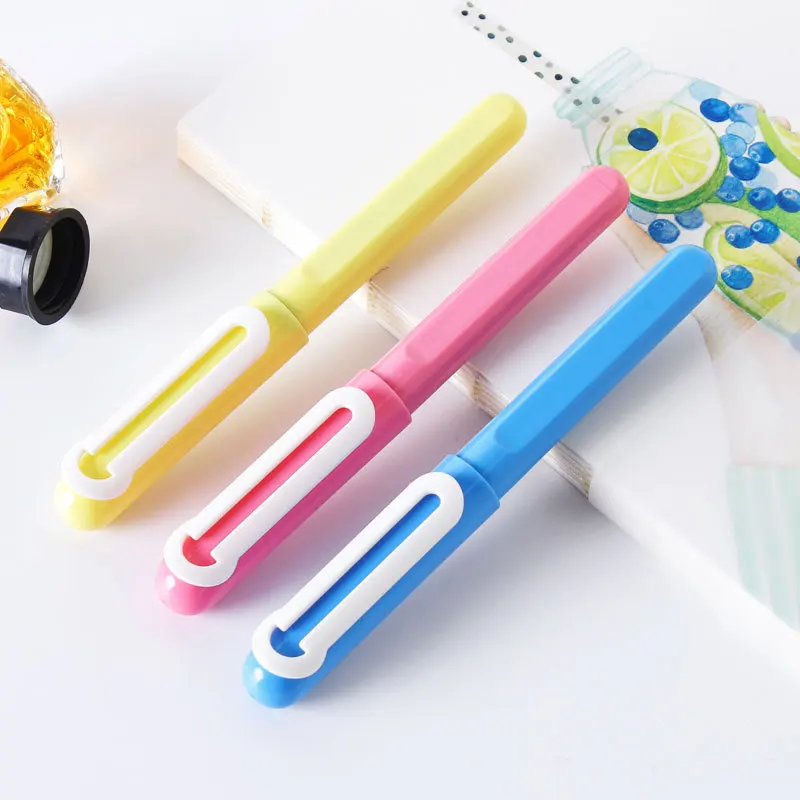 

Перьевая ручка ярких цветов, 1 шт., чернильные ручки для коррекции осанки, для учеников, школьные и офисные принадлежности