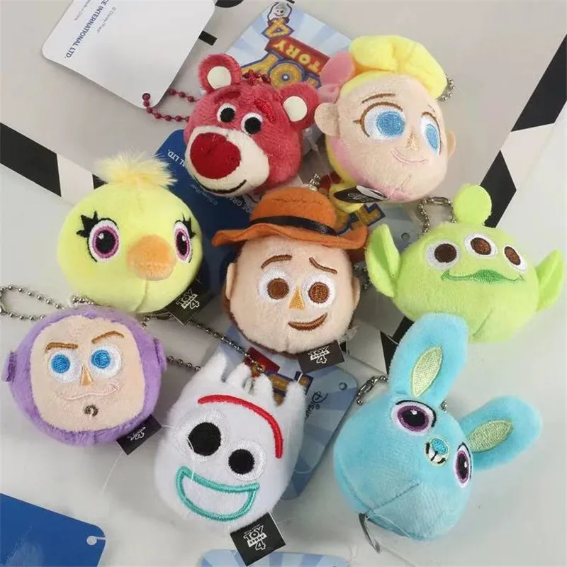 История игрушек мультфильма 4 аниме форки кролик Вуди инопланетянин Базз Лайтер Рекс Джесси чучела кукла-брелок для ключей детские плюшевые игрушки вечерние подарки