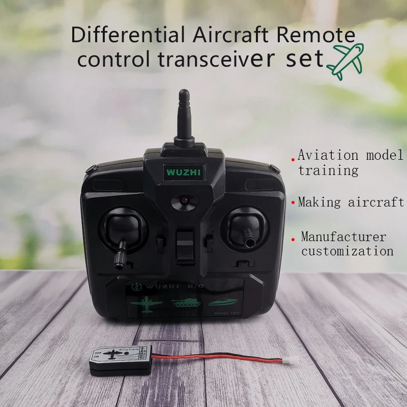 2,4G передатчик+ приемник плата для RC DIY планер с фиксированным крылом Дрон радиосистема дифференциальный пульт дистанционного управления с индикатором питания