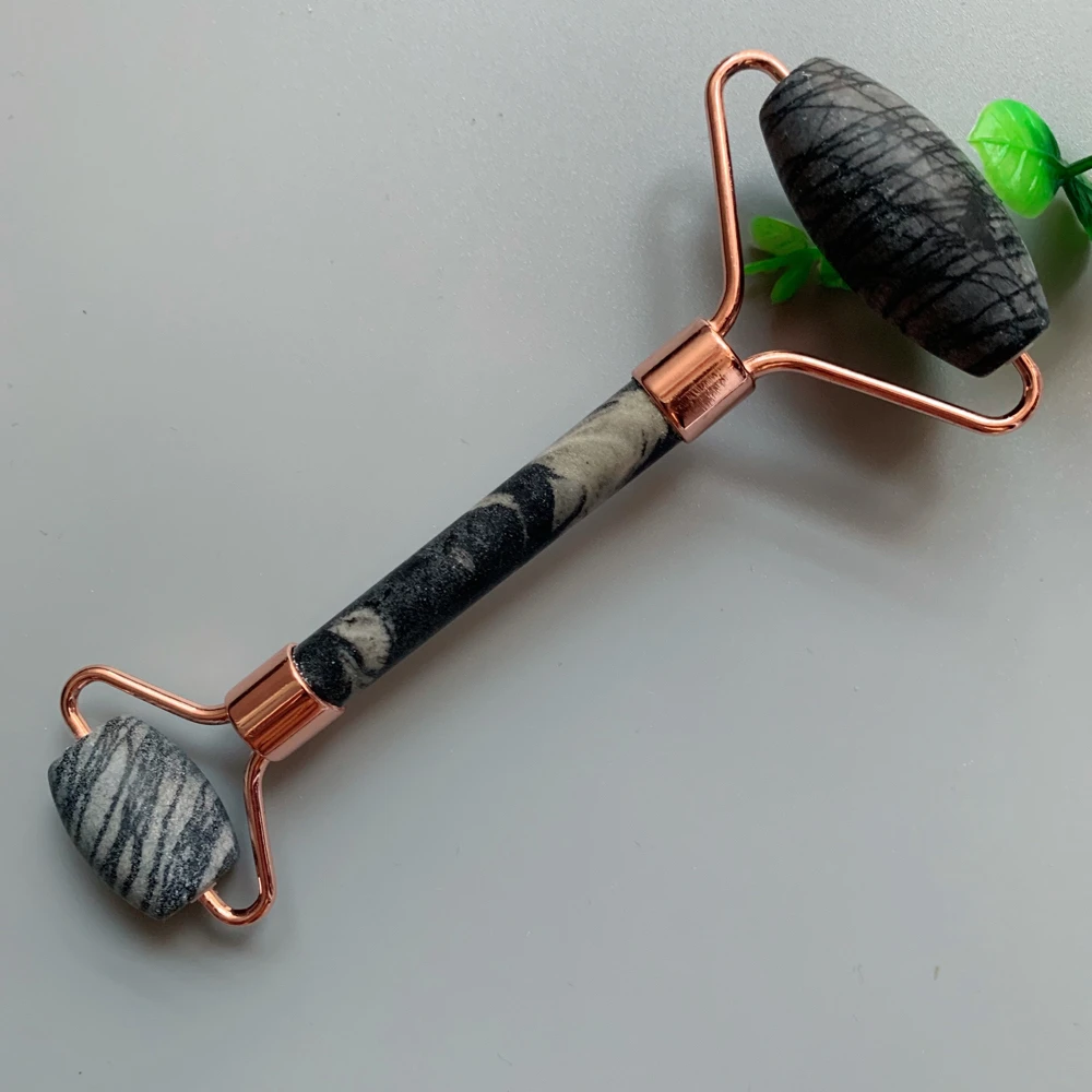 Натуральный нефритовый массажный ролик для лица антивозрастной массажер глаз