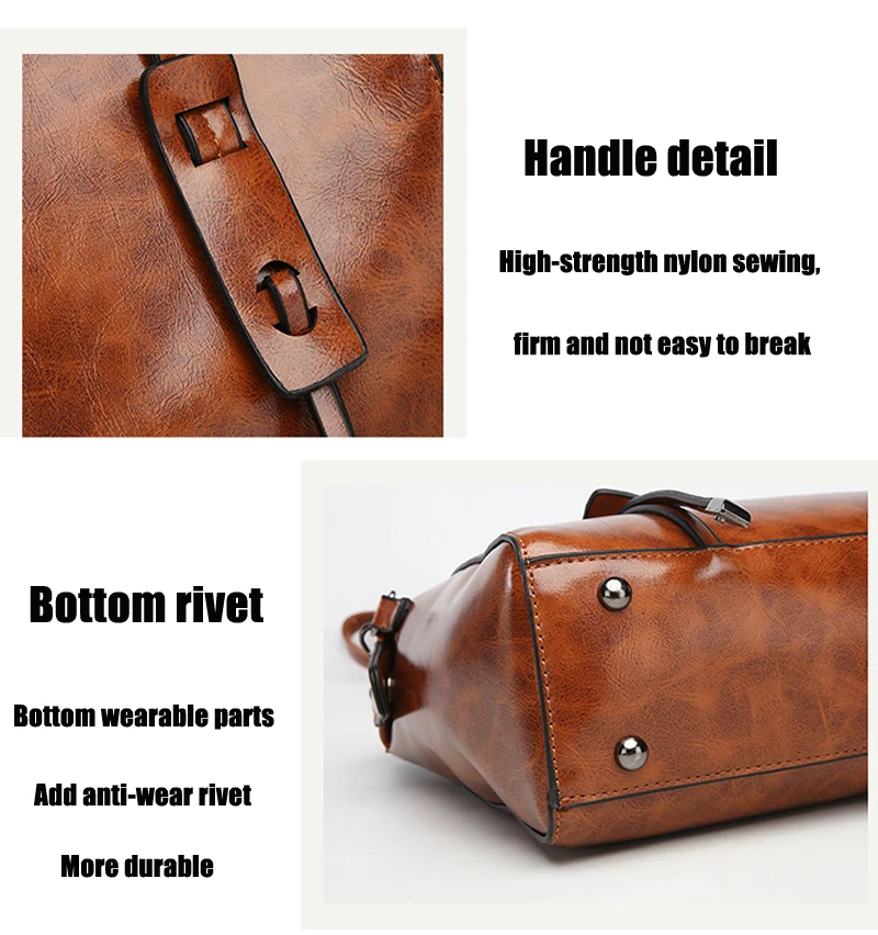 Женская сумка через плечо повседневная из искусственной кожи в стиле ретро