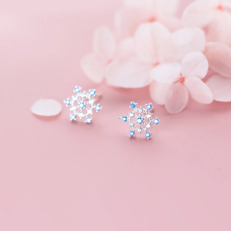 MODIAN модные синие туфли с украшением в виде кристаллов милые серьги гвоздики