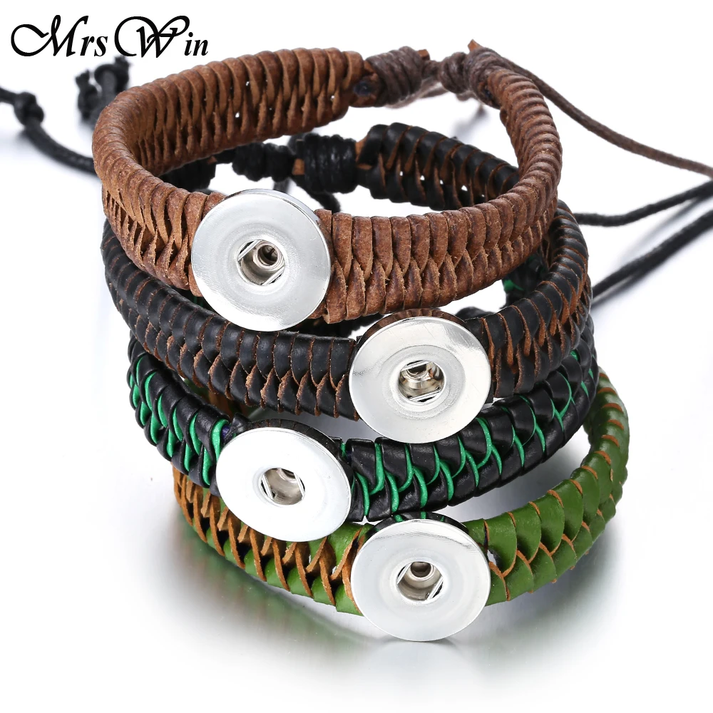 Новинка 2019 оснастка ювелирное изделие кнопка браслет для женщин и мужчин