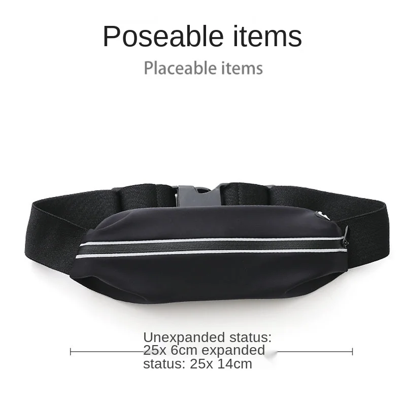 Running Bag Invisible Mobile Phone Multifunctional Waist Bag Travel Equipment Waterproof Men's and Women's Outdoor Belt
