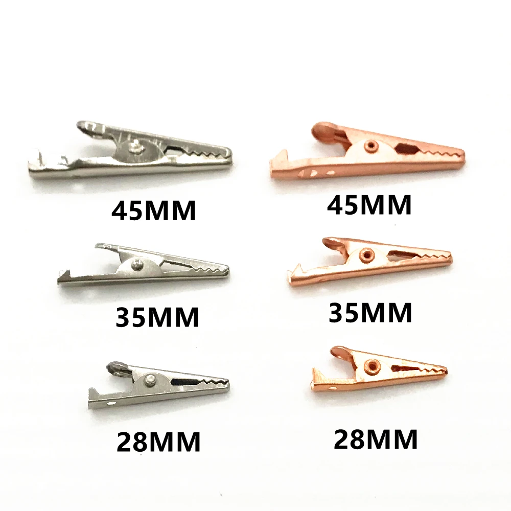 10 шт./лот 28 мм металлический зажим крокодил S4 Электрический крокодила для