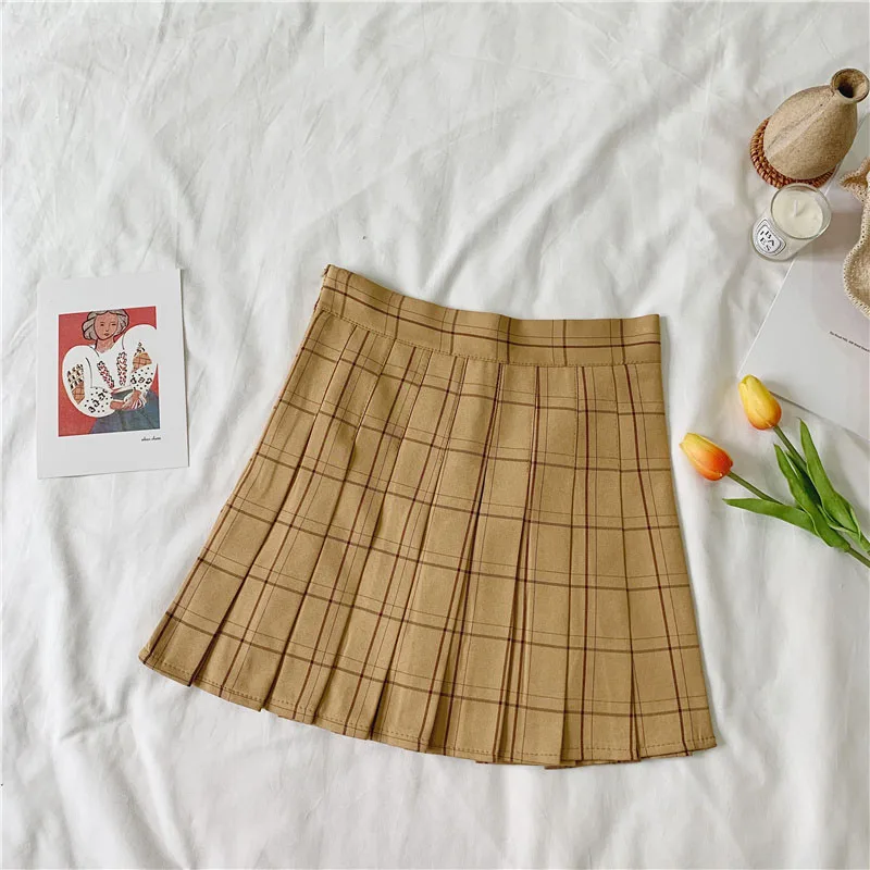 Юбка женская плиссированная с завышенной талией модная мини юбка для косплея в