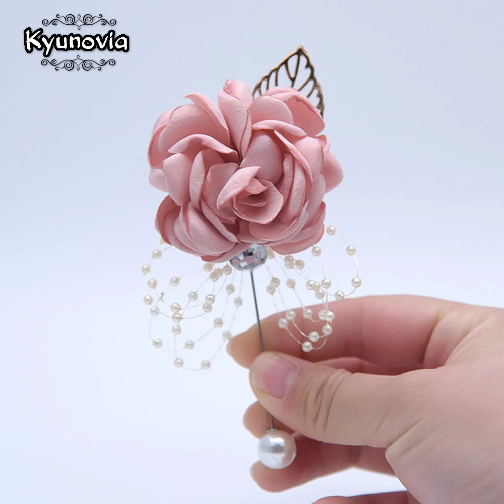 Свадебная бутоньерка Kyunovia ручной работы булавка для свитера | Украшения и