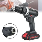 Многофункциональный электрический молоток Ударная дрель с батареей 36 В перезаряжаемый 2 скорости беспроводной шуруповерт дрель аккумуляторная дрель инструмент