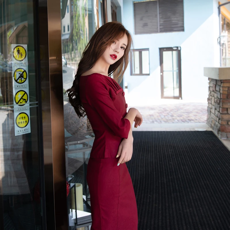 Женский винтажный комплект из двух предметов элегантный облегающий топ с V