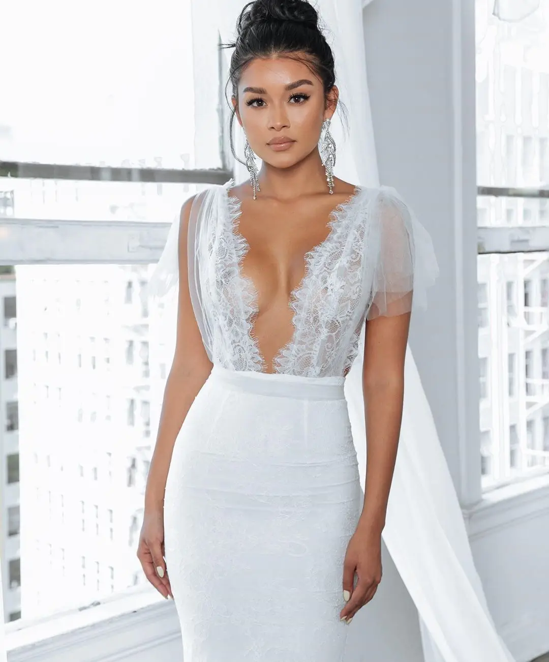 Сексуальное платье с открытыми плечами вечерние Для женщин Высокий разрез осень