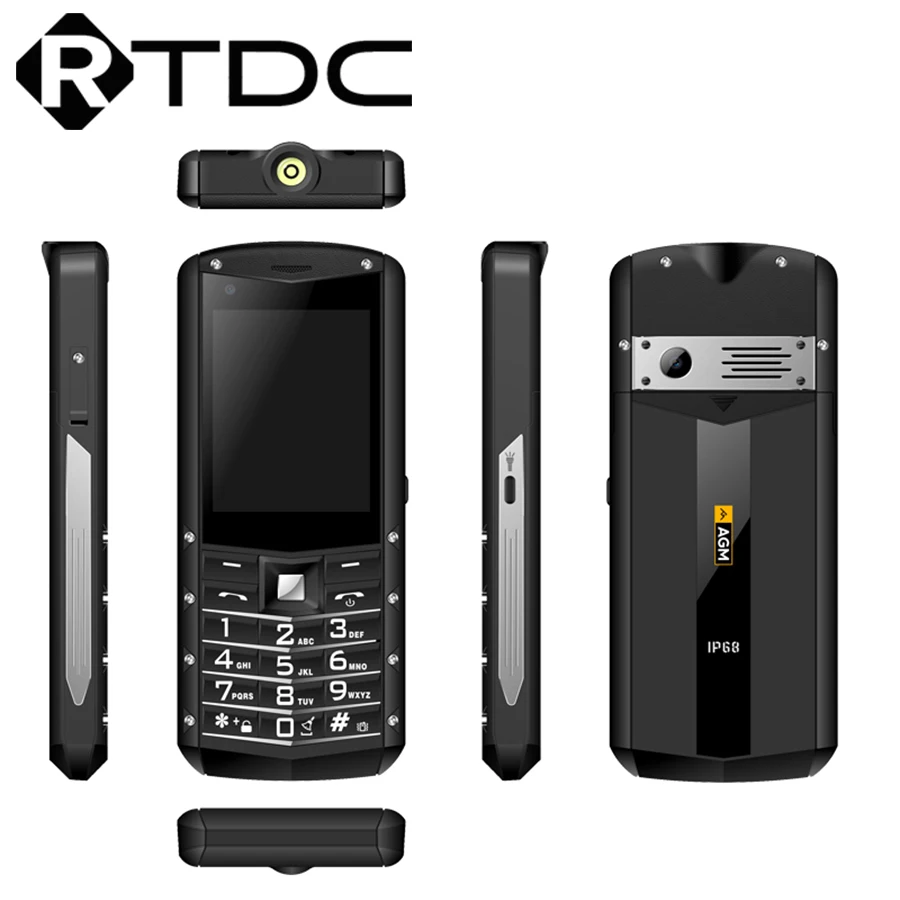 Фонарь AGM M5 упрощенный Android OS 4G LTE Type C сенсорный экран водозащита IP68 Жесткий