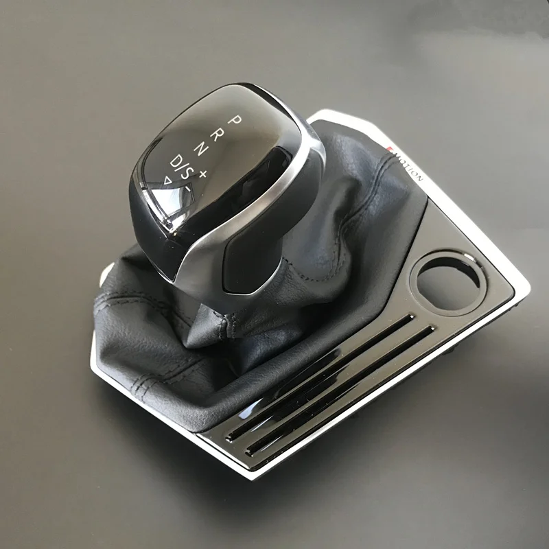 Модификация хромированная матовая рукоятка переключения передач DSG красная