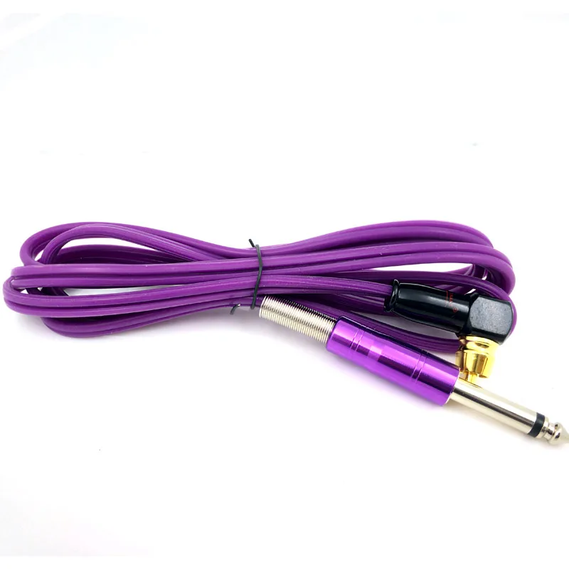 Silicone RCA Tattoo Clip Cord Permanent Makeup 180cm Length With Copper Head Tattoo Clip Cord For Tattoo Gun Power U-PICK Color
