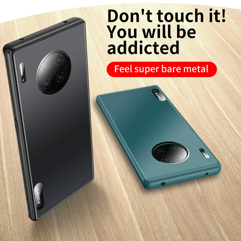 

Luxury Frosted Glass Protective Case For HUAWEI P40 P30 Pro Back Case For Mate 40 30 Pro Protective Soft Phone Cover