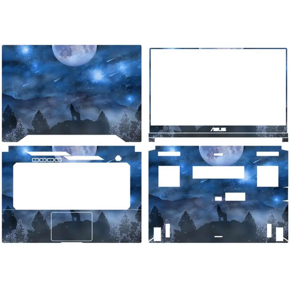 kh laptop sticker skin decals cover protector guard for asus tuf gaming dash f15 fx516 fx516p fx516pm fx516pe fx516pr free global shipping