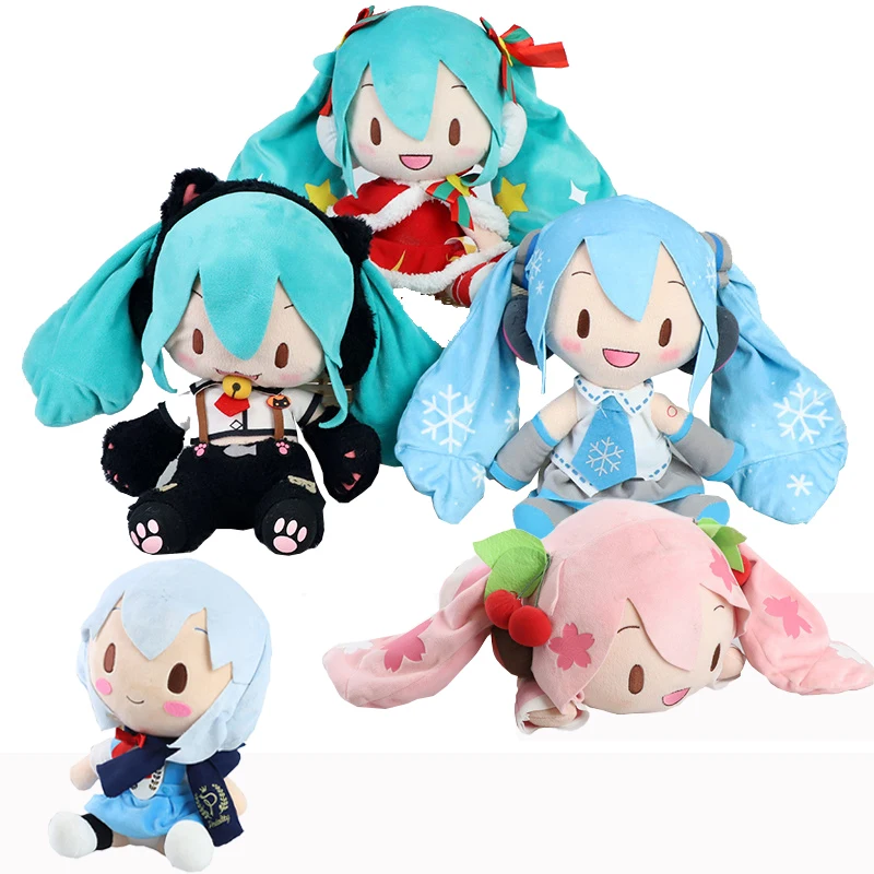 Мягкая игрушка Hatsune японское аниме кавайное плюшевое Мику Подушка детские
