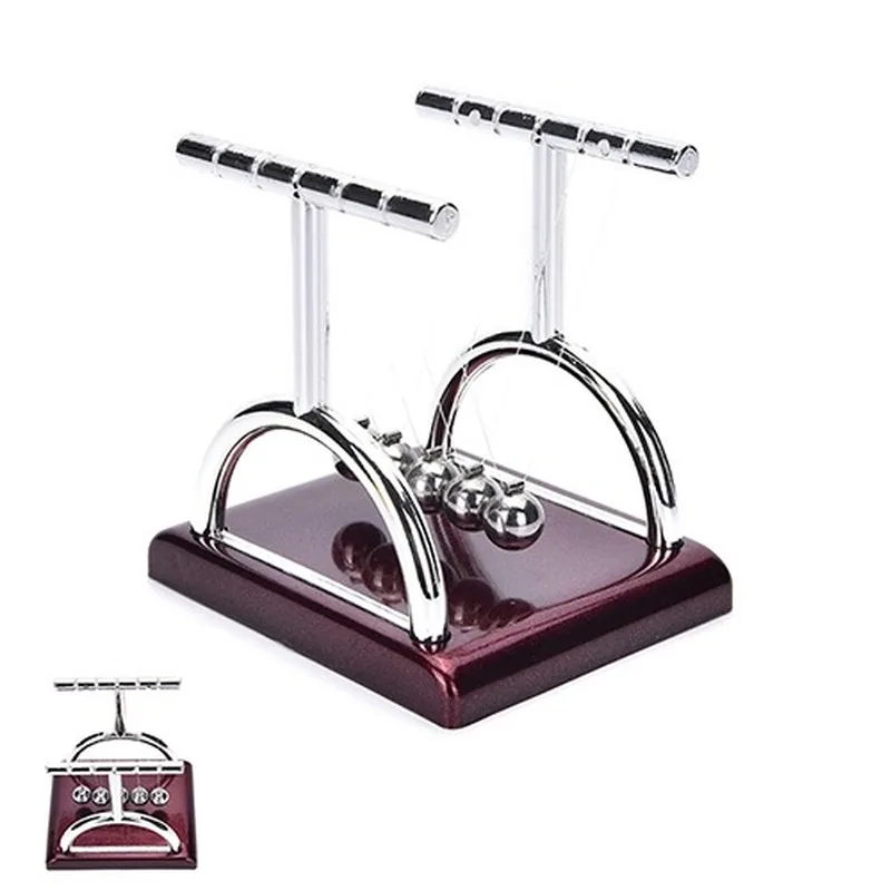 

1pcs Newton's Cradle Desk Table Decor Metal Pendulum Ball Newton Ball Physics Science Pendulum Steel Balance Ball Home Decor