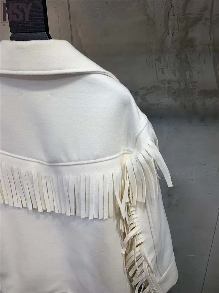 【HSY】2019 осенне-зимние новые женские дизайнерские Пионерские модные лацкан