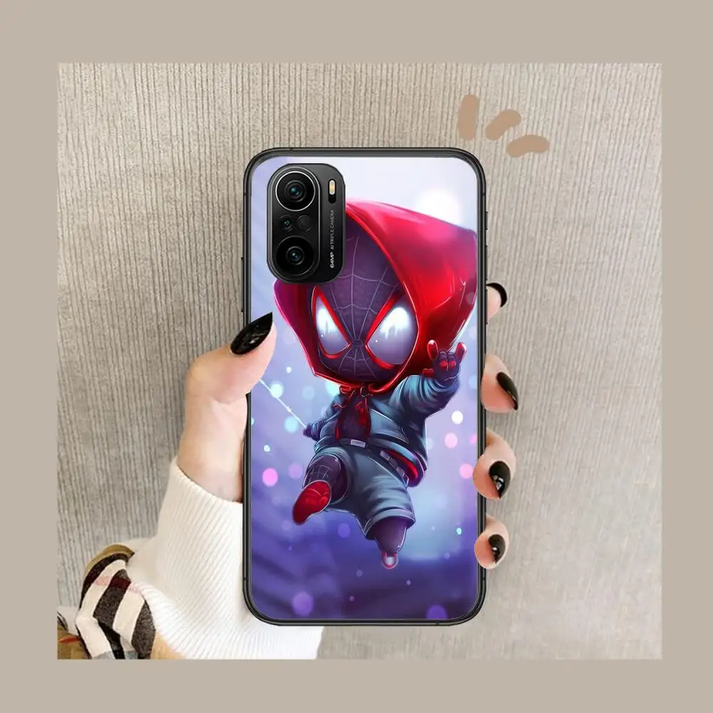 Фото 3D Мини чехол для телефона Marvel для xiaomi redmi POCO F1 F2 F3 X3 Pro M3 9C 10T Lite NFC черный чехол силиконовая задняя крышка Prett mi 10 ultra c №4