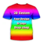 Мужская футболка, дизайн, собственный стиль, сделай сам, на заказ, 3D Анимеиграживотноемультяшный принт, полиэстер, футболка, женская одежда, топы, футболки