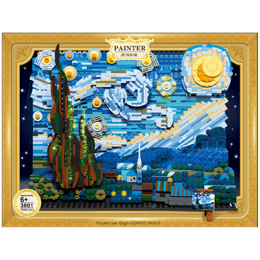 

1830Pcs Art Mosaic Painting Bricks Model DIY Painting Building Block Gift Brain Toy For Children Educational Toys Birthday Gift