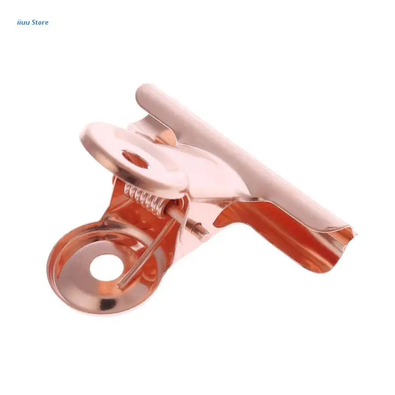 

L5YE 5 Pcs Bulldog Letter Grip Clips Stainless Steel Paper File Binder Clip Clamps Stationary Office Supplies