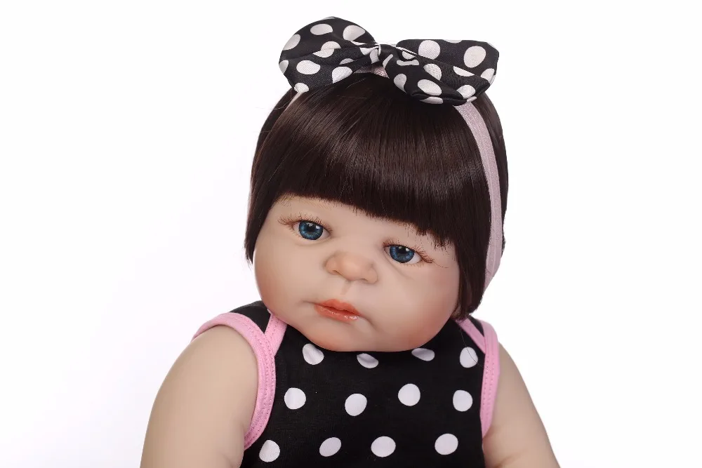 

NPK 19inch 46cm bebes reborn girl Full Body Silicone menina de reborn babies Doll Newborn Toys Baby Brinquedos Gift Birthday Toy