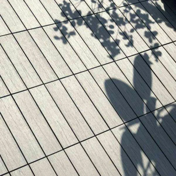 Ecological wood outdoor floor balcony DIY garden gray plastic terrace | Дом и сад