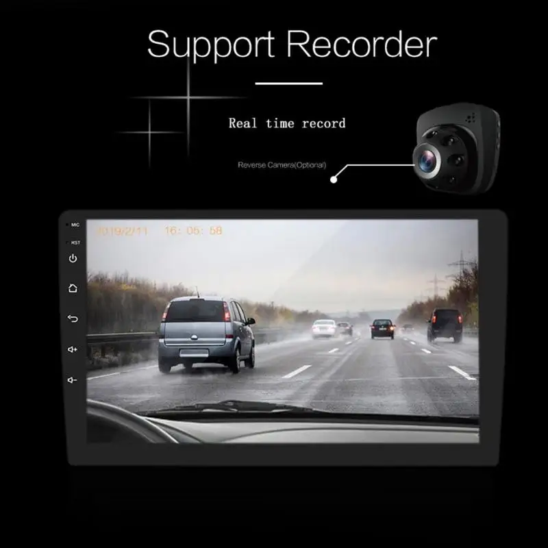 9001 Автомобильный мультимедийный видеоплеер автомагнитола Android 9 1 WiFi gps Bluetooth