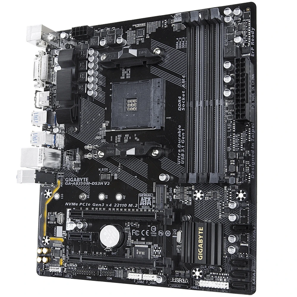 Материнская плата Gigabyte GA-AB350M-DS3H V2 | Компьютеры и офис