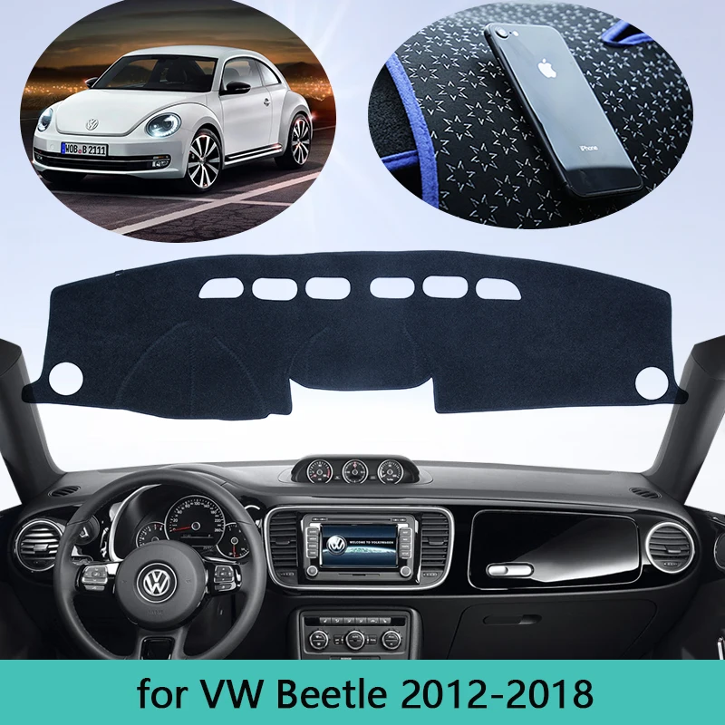 

Dash Mat Dashboard Cover Dashmat Fit For VW Volkswagen Beetle 2012~2018 car Styling Anti-sun Protect Carpet Car Accessories Pad