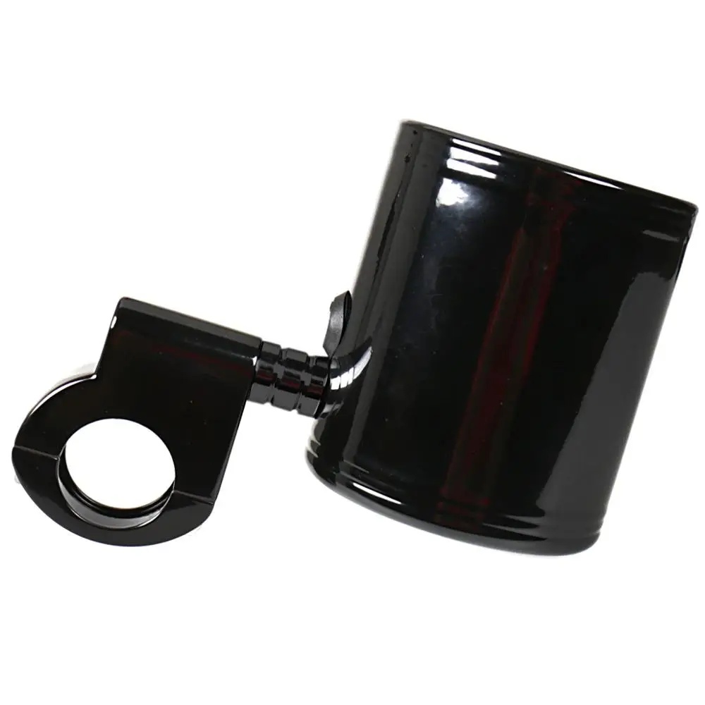 

Gloss Black Adjustable Cup Holder Fit For Harley Touring Glide ATV Universale Motorcycle