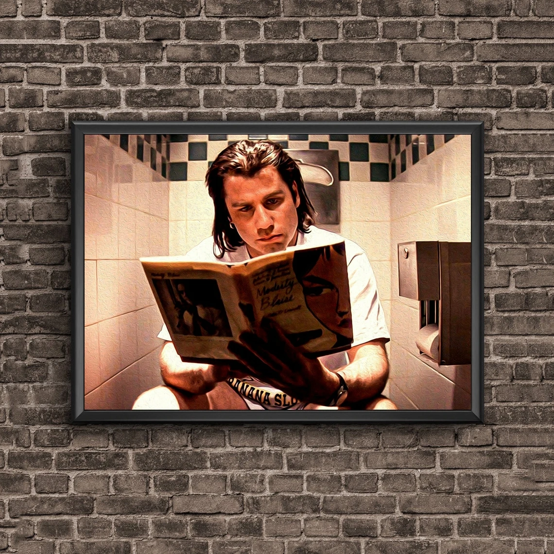 

5D Diamond Painting Full Drill Pulp Fiction Toilet Movie Diamond Embroidery Kits Diy Rhinestones Painting Home Decor Gift