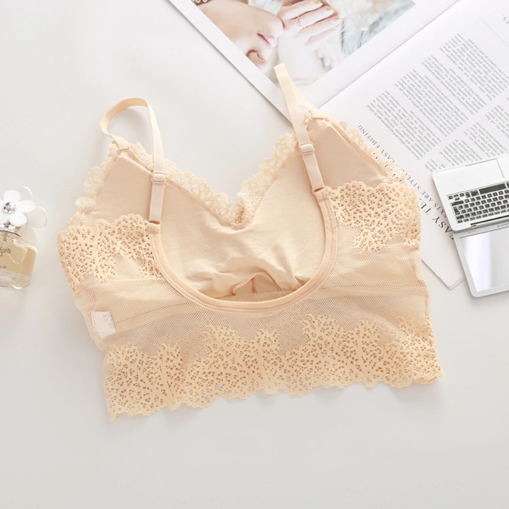 

Women's Push Up Bra Set Sexy Lace Bras With Briefs Brassiere Wireless Transparent Panties Lingerie Set