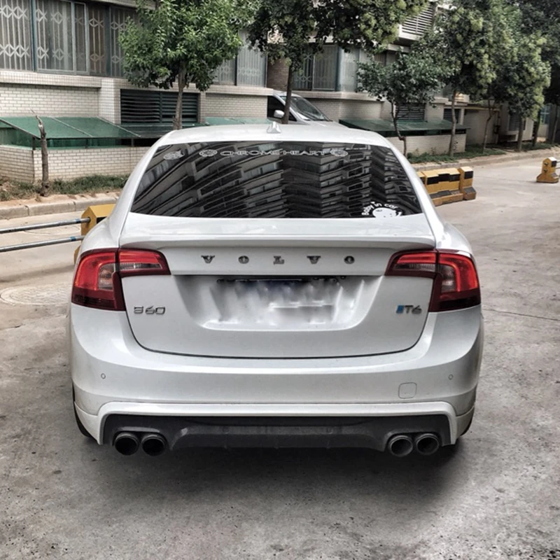 Спойлер для Volvo S60 спойлер из АБС материала заднего крыла автомобиля задний