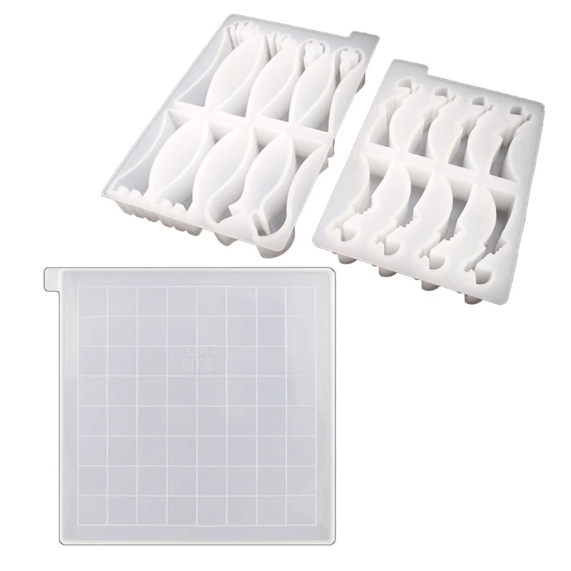 

Crystal Epoxy Resin Mold International Chess Silicone Mould DIY Crafts Jewelry Ornaments Casting Tool