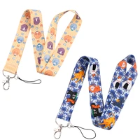 yl971 japanese anime fruit basket lanyard for key neck strap card id badge holder gym key chain hang rope key rings accessories
