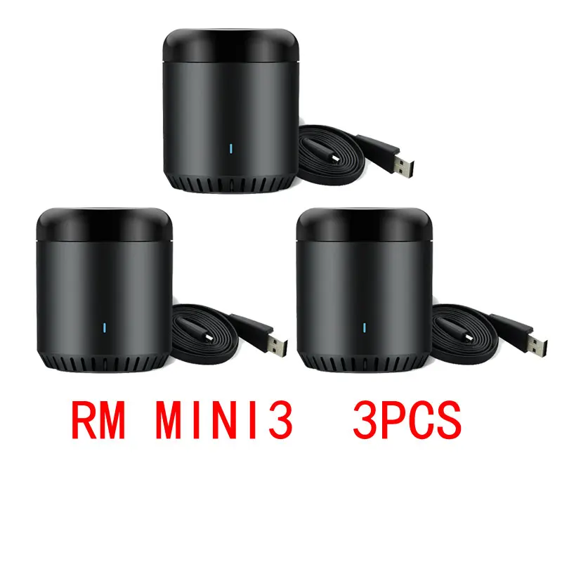 RM mini3 3PCS Broadlink RM Mini3 Универсальный Интеллектуальный WiFi/IR/4G беспроводной ИК пульт дистанционного управления через IOS Android умный дом автоматизация Новинка - Цвет: RM mini3 3PCS