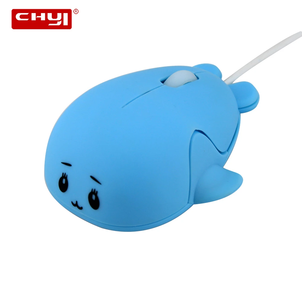 Проводная Милая мультяшная мини компьютерная мышь CHYI 3D 1600 DPI USB оптическая