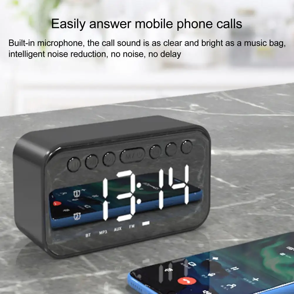 СВЕТОДИОДНЫЙ цифровой двойной будильник беспроводной bluetooth сабвуфер