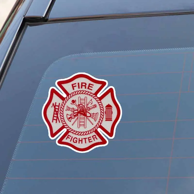 YJZT 14 см * Предупреждение пожарный забавный стикер ПВХ автомобильный 12-0462 |