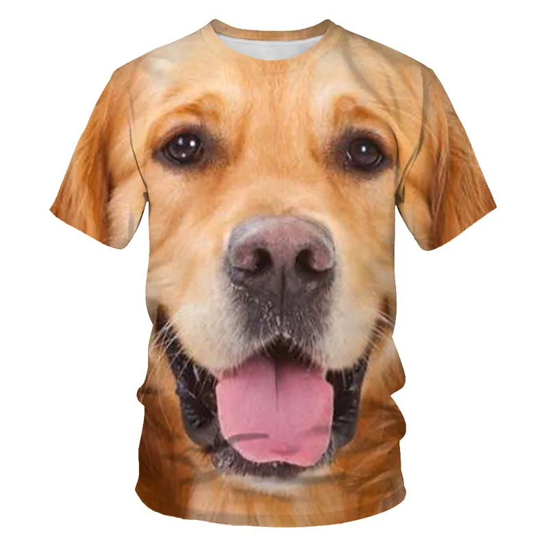 

Animal men and women 3D printing oversized loose student style 3D printing anime cartoon top short sleeve T-shirt size 100-6XL