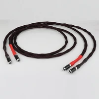 hifi audio rca cable hi end pure solid silver phono rca interconnect cables with carbon fiber rhoudim plated rca jack