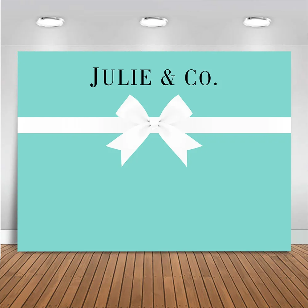 Фон для фотосъемки Тиффани Голубой Милая фотография на тему завтрака свадьбы дня