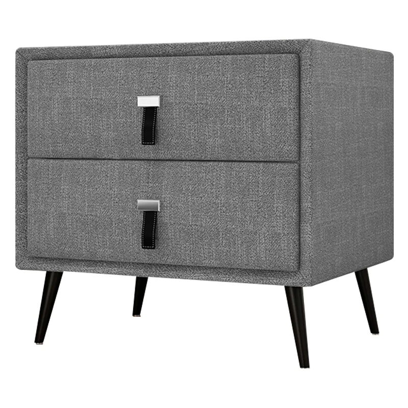

Russia imported all pine simple modern drawer fabric storage bedside table