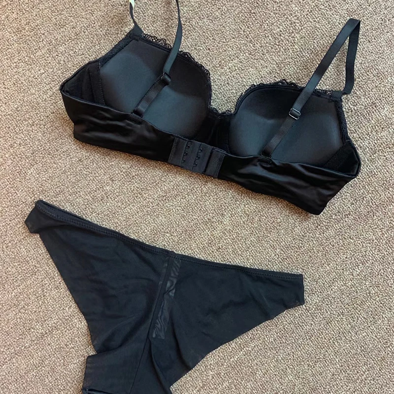 Бюстгальтер пуш ап + трусы женские кружевные 6 цветов размер в ассортименте 2