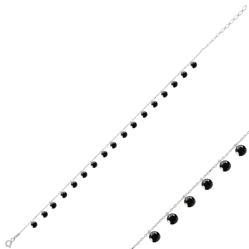 

Серебряный Круглый циркониевый браслет Silverlina