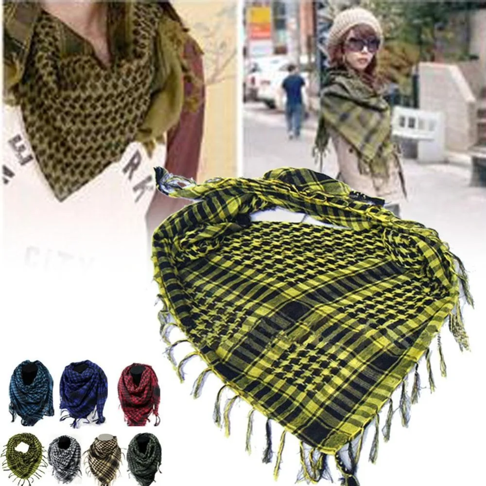 Arab Shemagh Keffiyeh военный тактический палестинский шарф шаль Kafiya wrap Горячий шарф-сетка для женщин и мужчин подарок на день рождения