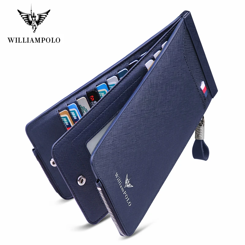 Williampolo новый высококачественный мужской кошелек из натуральной кожи модный