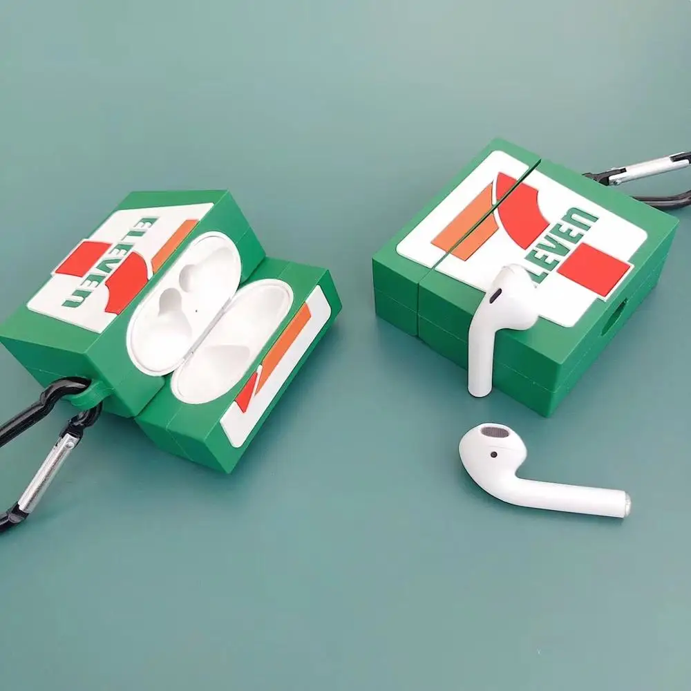 Симпатичные 7 Eleven классические наушники зарядный чехол для AirPods 1 2 беспроводные